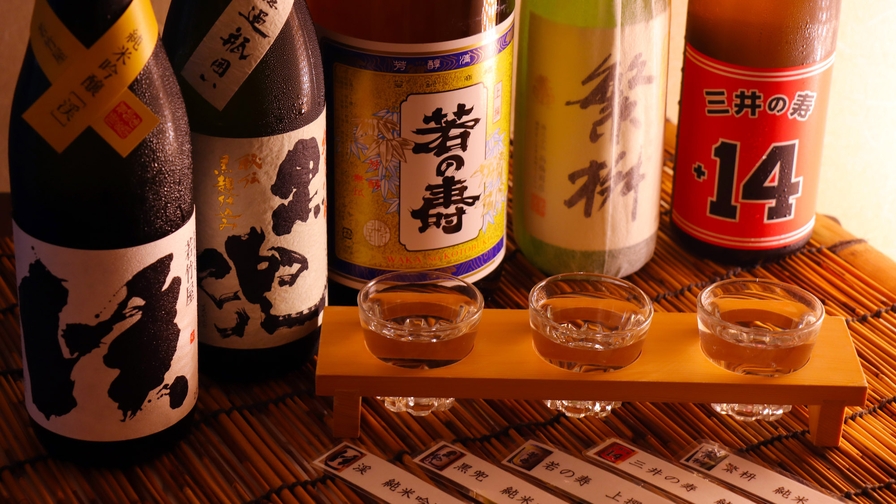 日本酒の聖地『筑後』のお酒を飲み比べ！はかた地鶏と３種の地酒が味わえる利き酒プラン♪